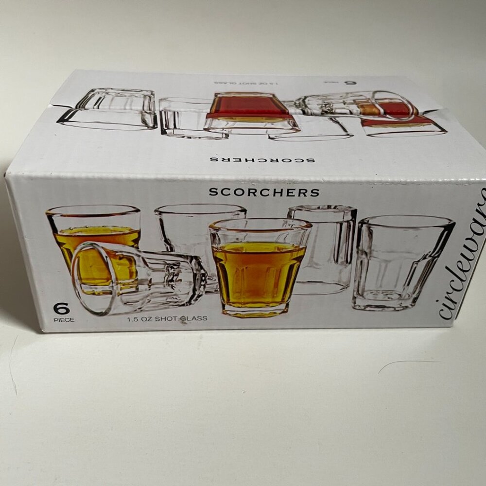 Circleware Scorchers 6-Piece Shot Glass Set